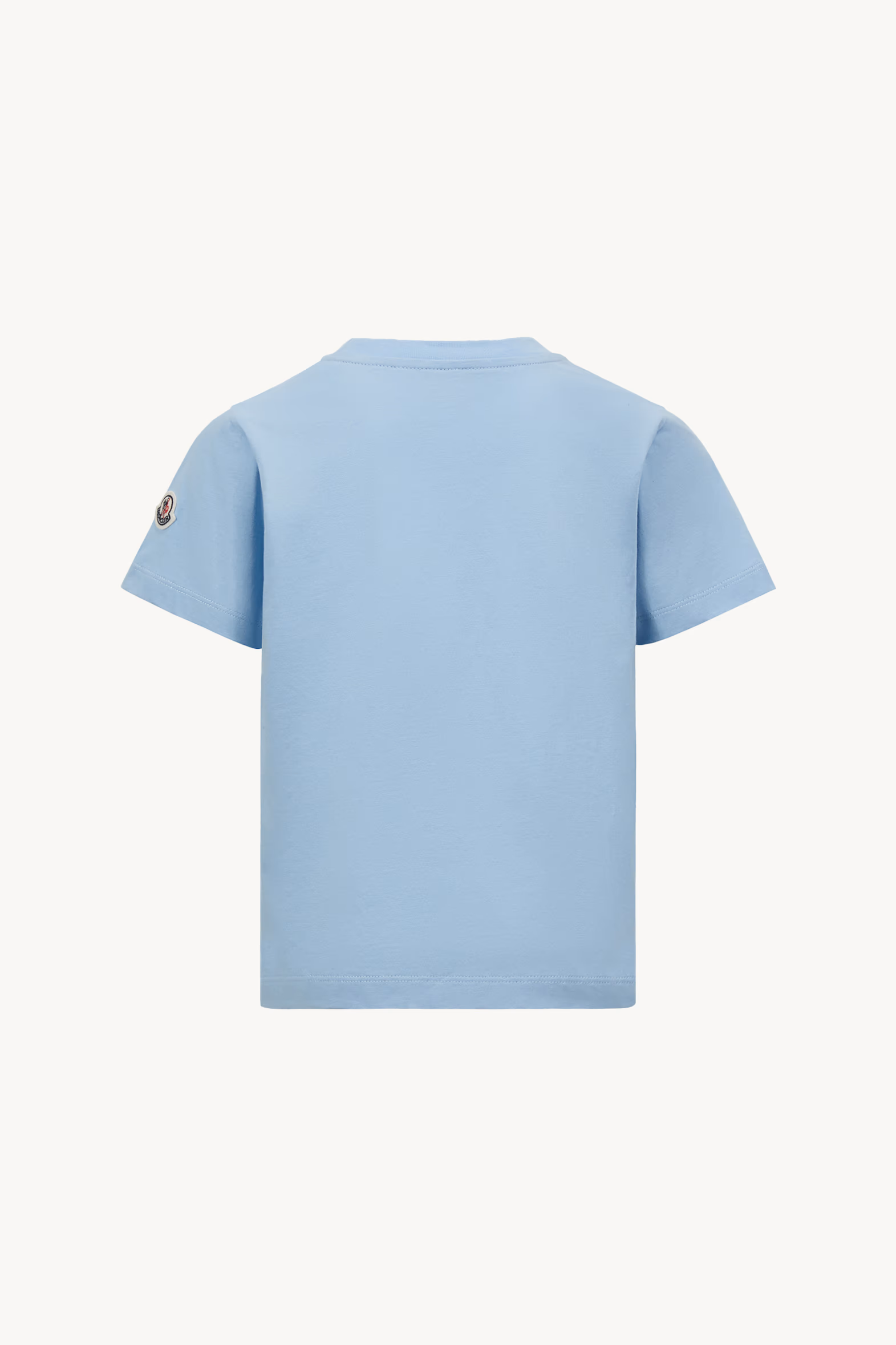 T-shirt en coton à logo Pixel Garçon Bleu clair Moncler 2